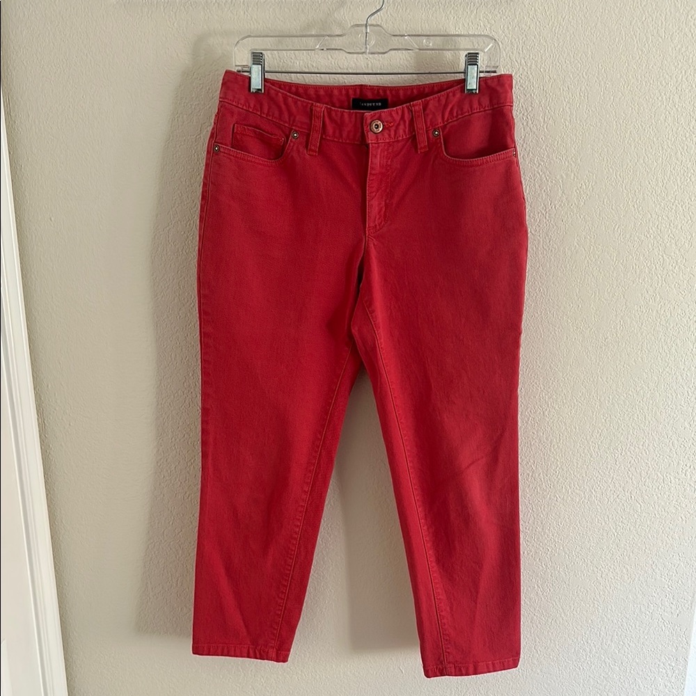 Land’s End Red Denim Jeans 6P